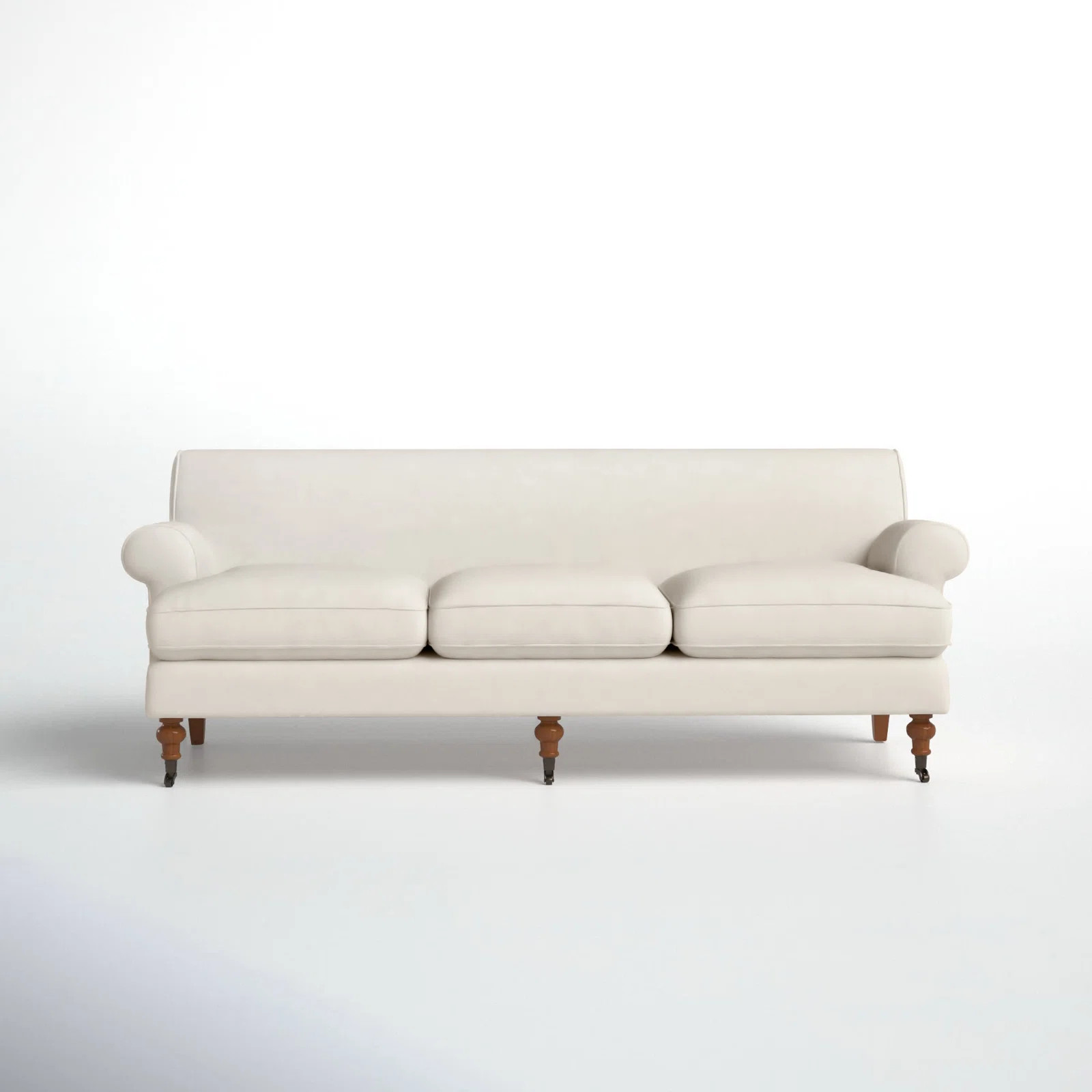 Lotus 88'' Recessed Arm Sofa with Reversible Cushions | Wayfair North America