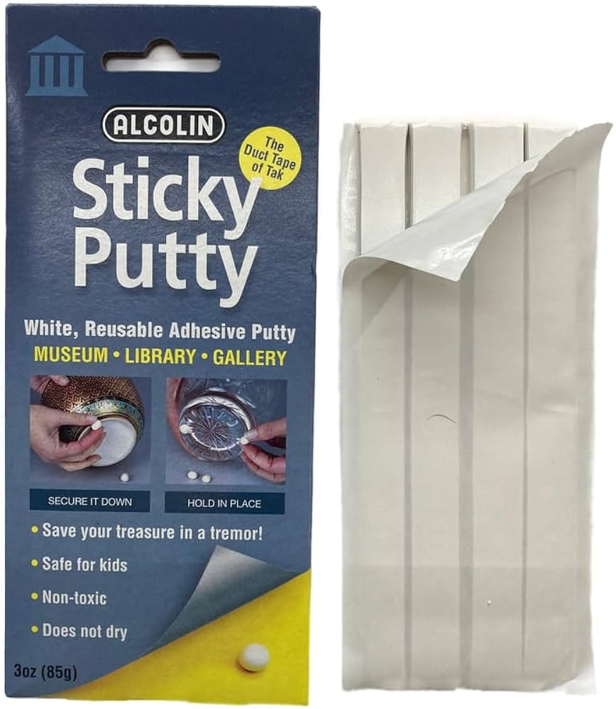 3oz Museum Sticky Putty Reusable Repositionable Museum & Gallery Quality Adhesive Putty, Won't Dr... | Amazon (US)