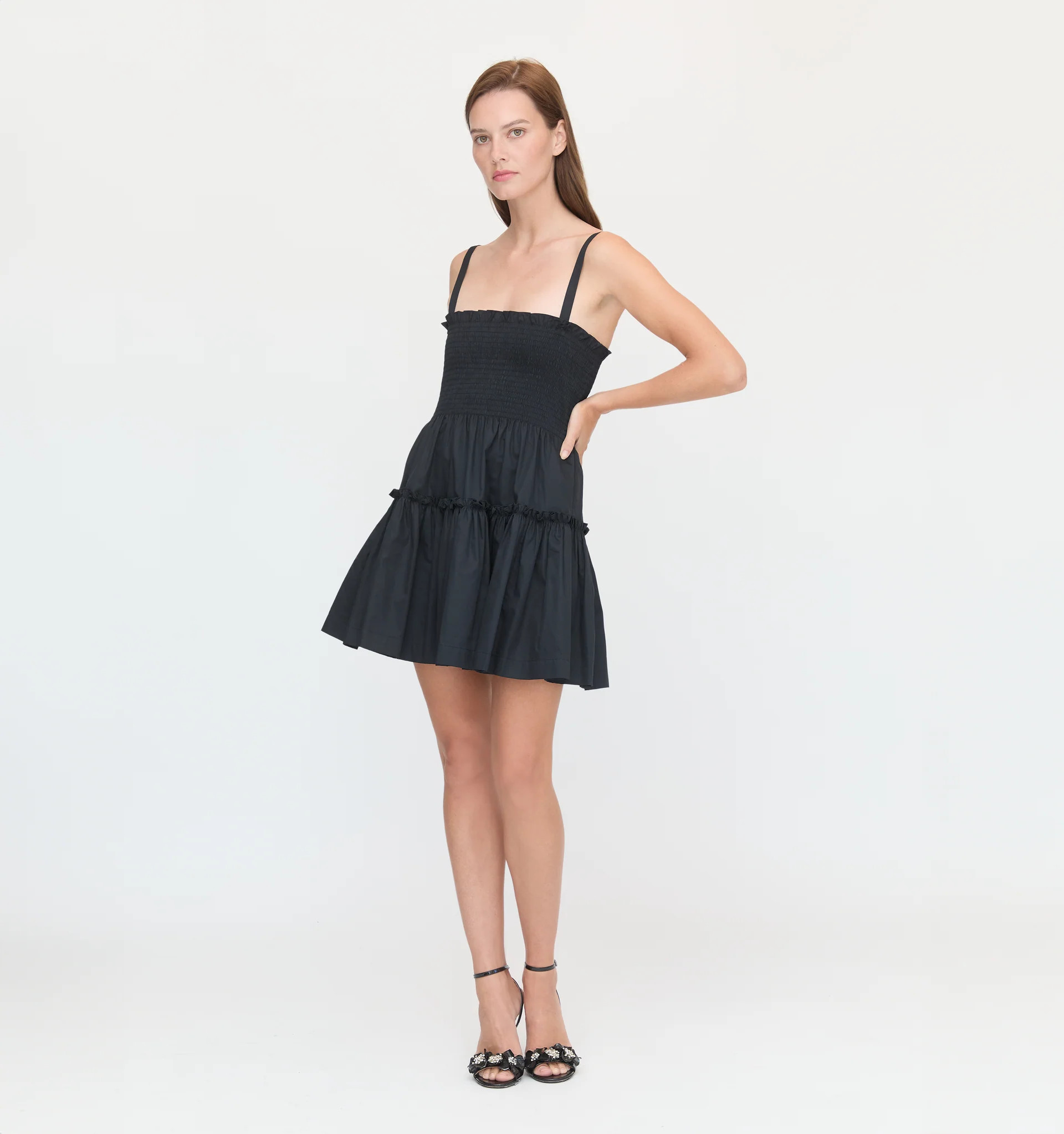 The Seraphina Mini Nap Dress - Black | Hill House Home US