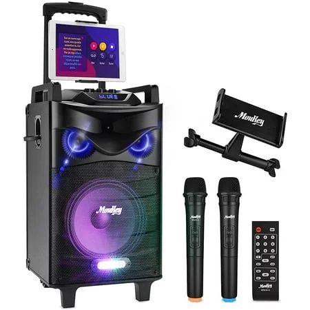 Moukey Karaoke Machine Speaker, 540W Peak Power Bluetooth 5.0 System-PA Stereo MP3/USB/SD - Walma... | Walmart (US)