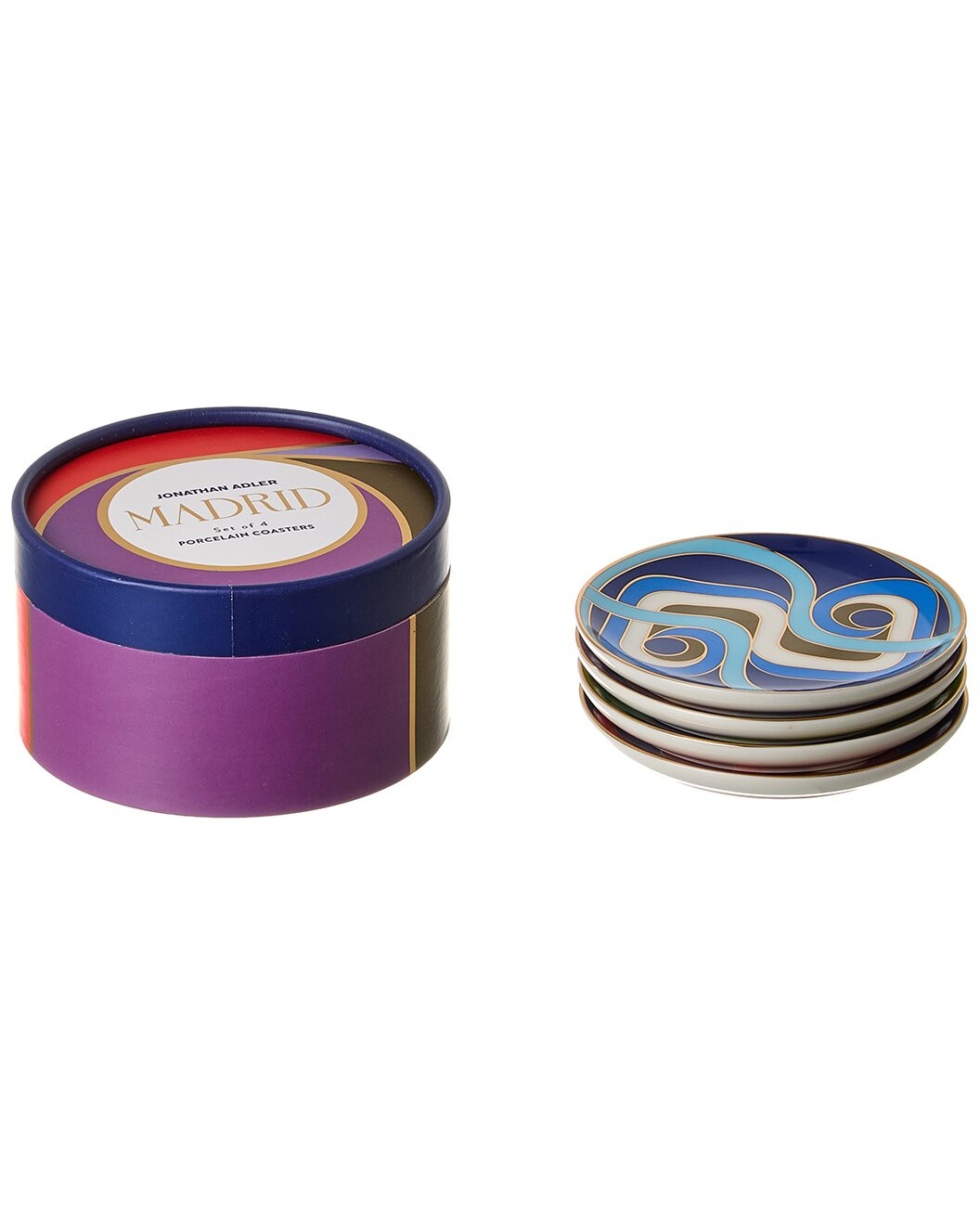 Set of 4 Madrid Coasters | Gilt & Gilt City