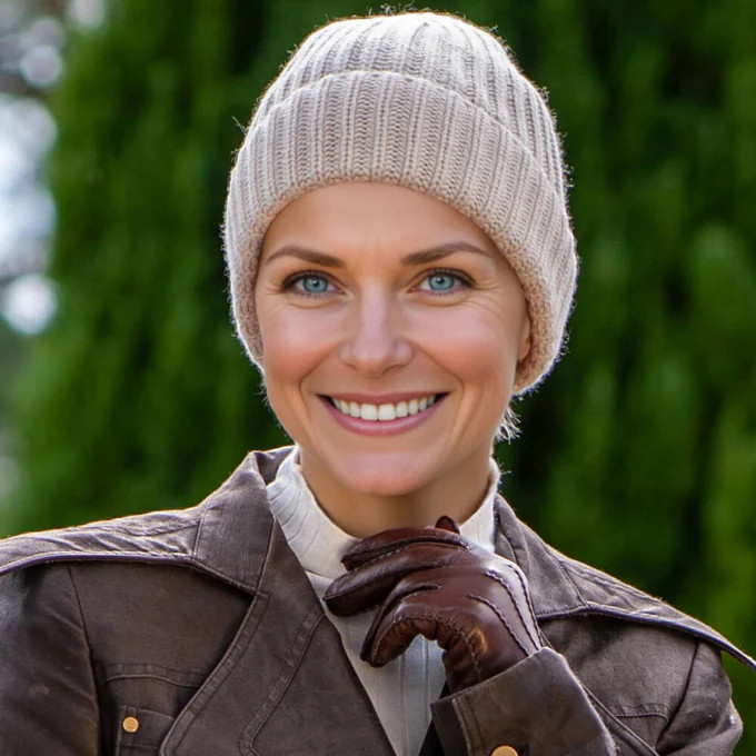 Parchment Luxe Italian Cashmere Beanie | Black