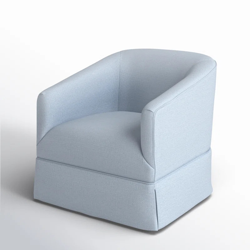 Delaplaine Upholstered Swivel Barrel Chair | Wayfair North America