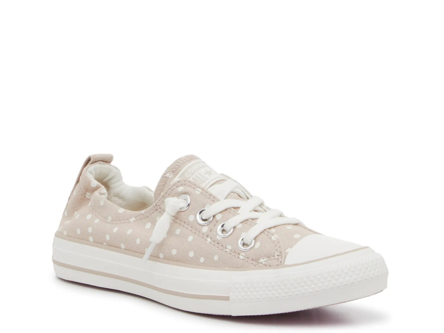 Converse Chuck Taylor All Star Shoreline Polka Dot SlipOn Sneaker | Women's | Beige/White | Size 7 | Sneakers | DSW