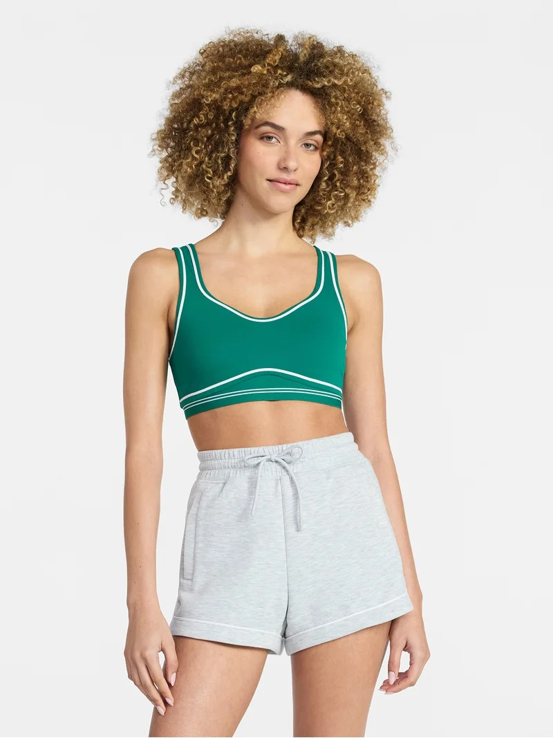 Avia Women's Contour Stitch Sports Bra, Sizes XS-XXXL | Walmart (US)