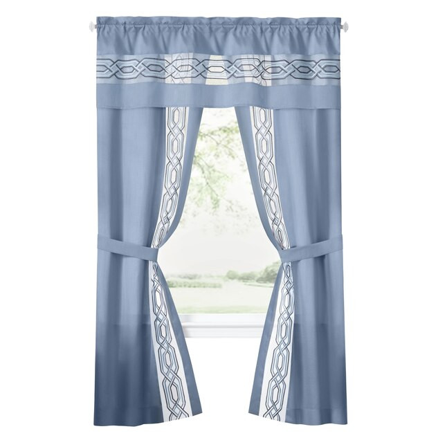 Achim 84-in Blue Light Filtering Rod Pocket Curtain Panel Pair | Lowe's