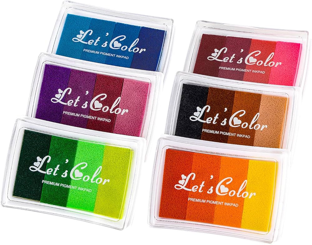 Anyongora Craft Ink Pad, Washable DIY Stamp Ink Pads for Kids, 24 Colors Finger Print Ink Pads fo... | Amazon (US)