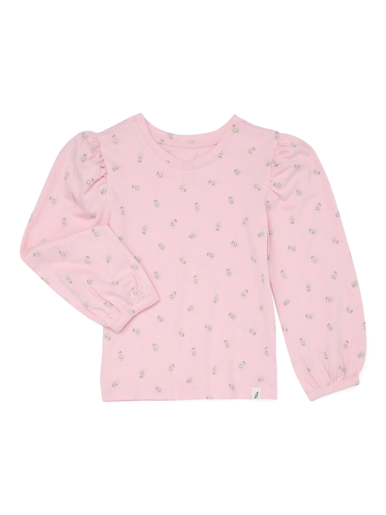 easy-peasy Toddler Girl Long Puff Sleeve T-Shirt, Sizes 18M-5T | Walmart (US)