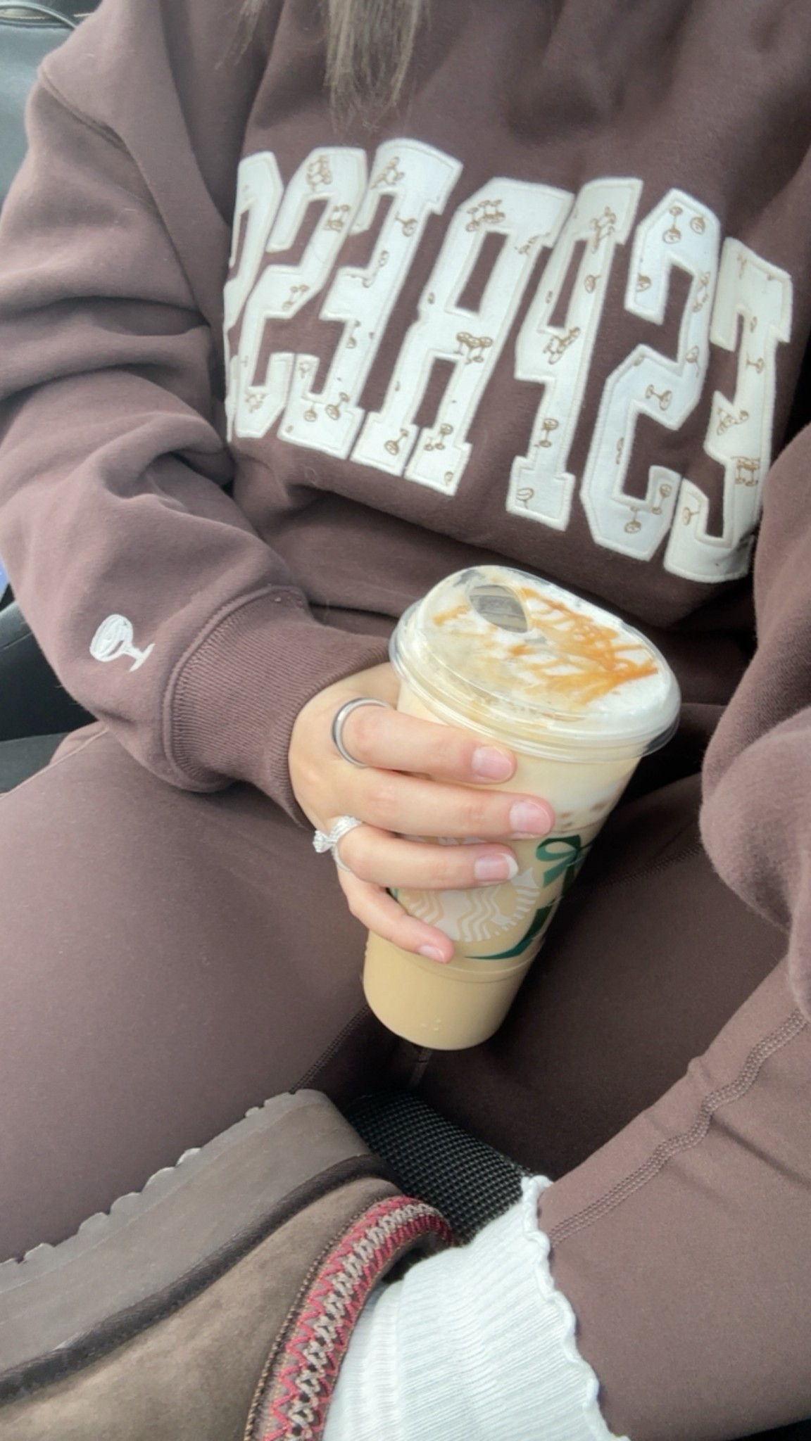 Obsessing over this Espresso hoodie from Abercrombie. It has the cutest espresso glass detailing. I sized up to a L. It is currently on sale! 

#LTKSaleAlert #LTKFindsUnder50 #LTKootd