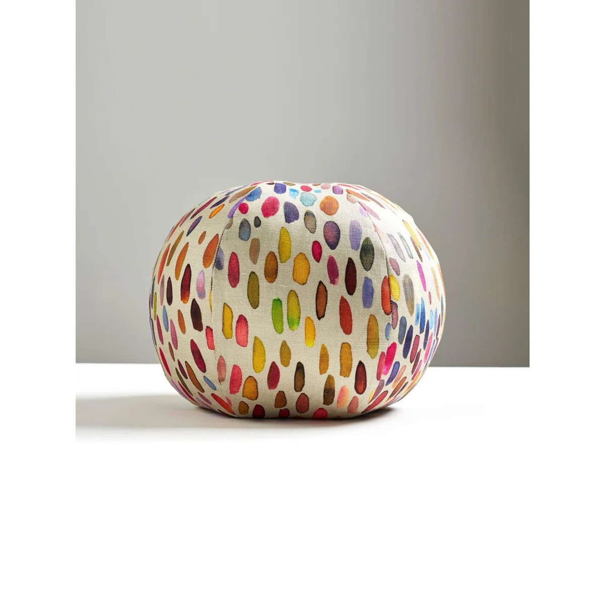 Jamboree Appliqued Linen Reversible Throw Pillow | Wayfair North America