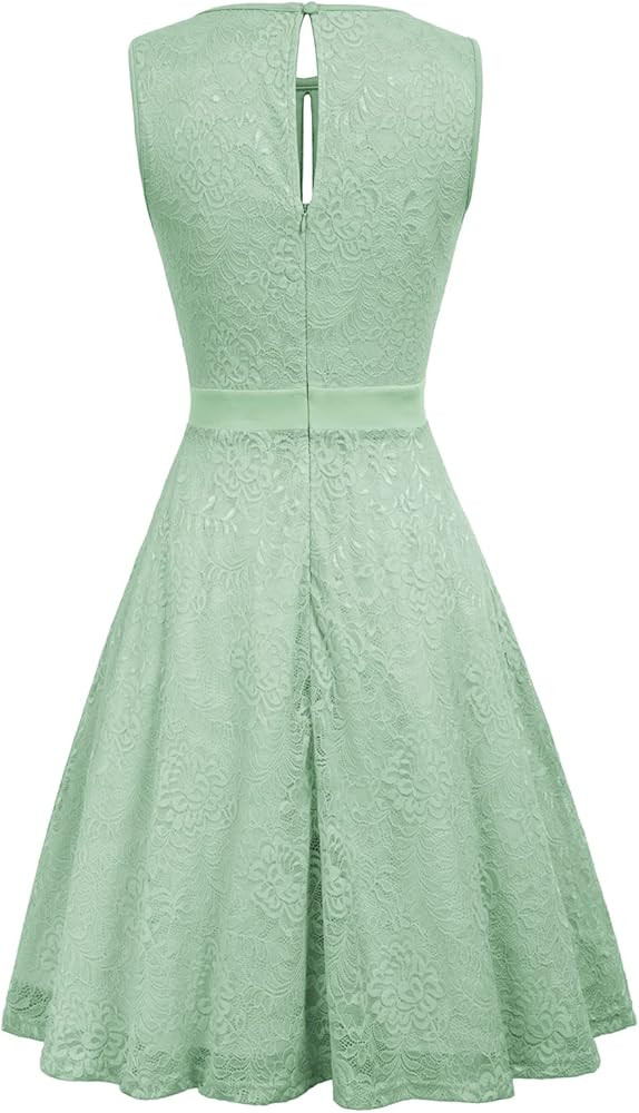 Kate Kasin Summer Lace Cocktail Dresses for Women Wedding Guest A-Line Keyhole Party Short Formal Pr | Amazon (US)