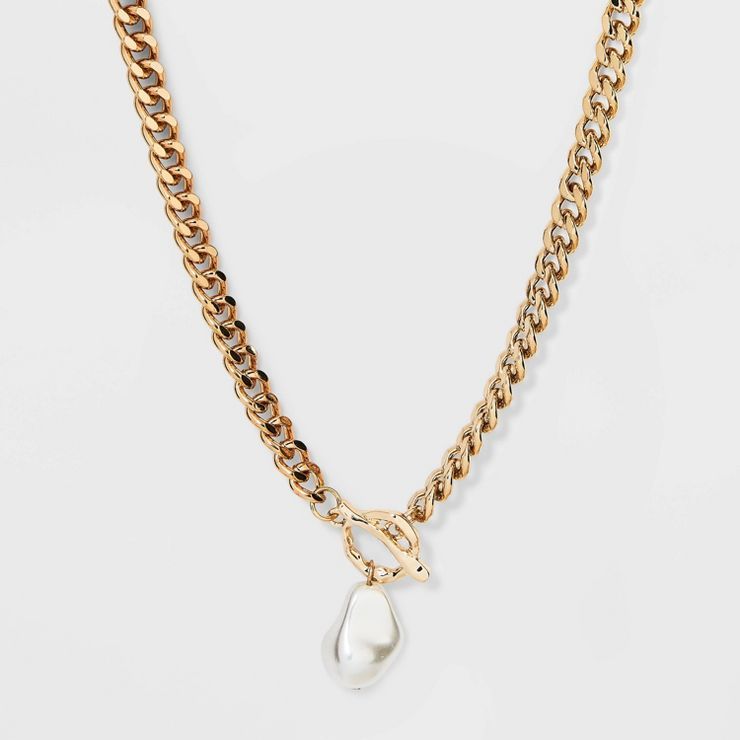 Multi-Strand Pendant Necklace - A New Day™ Gold | Target