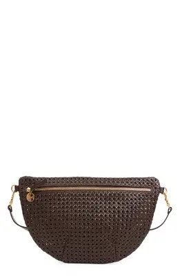 Clare V. Grande Fanny Woven Leather Belt Bag in Chocolate at Nordstrom | Nordstrom