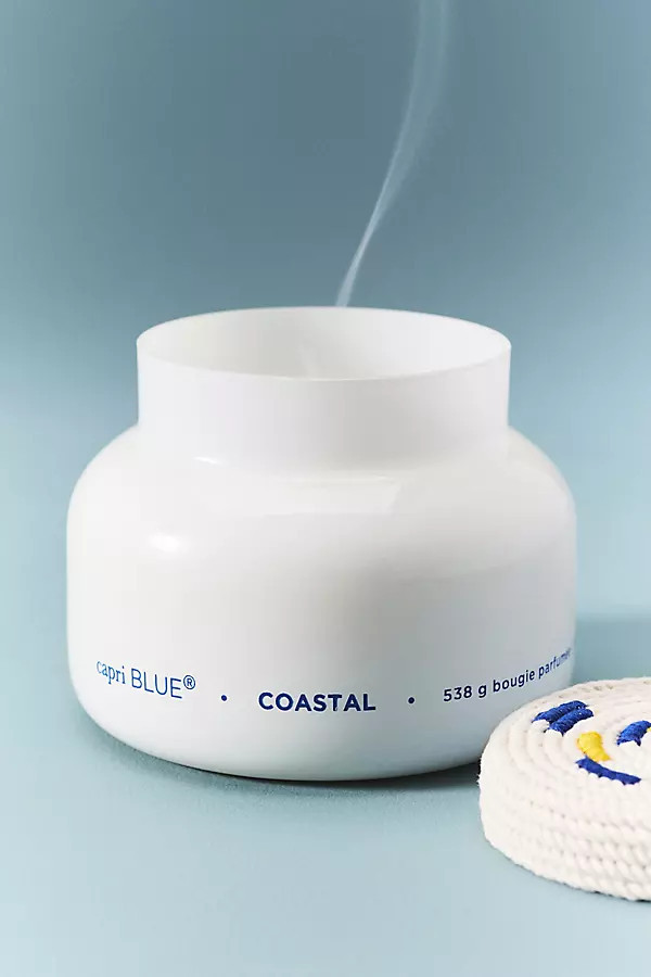 Fresh Coastal Nautical Rope Glass Candle | Anthropologie (US)
