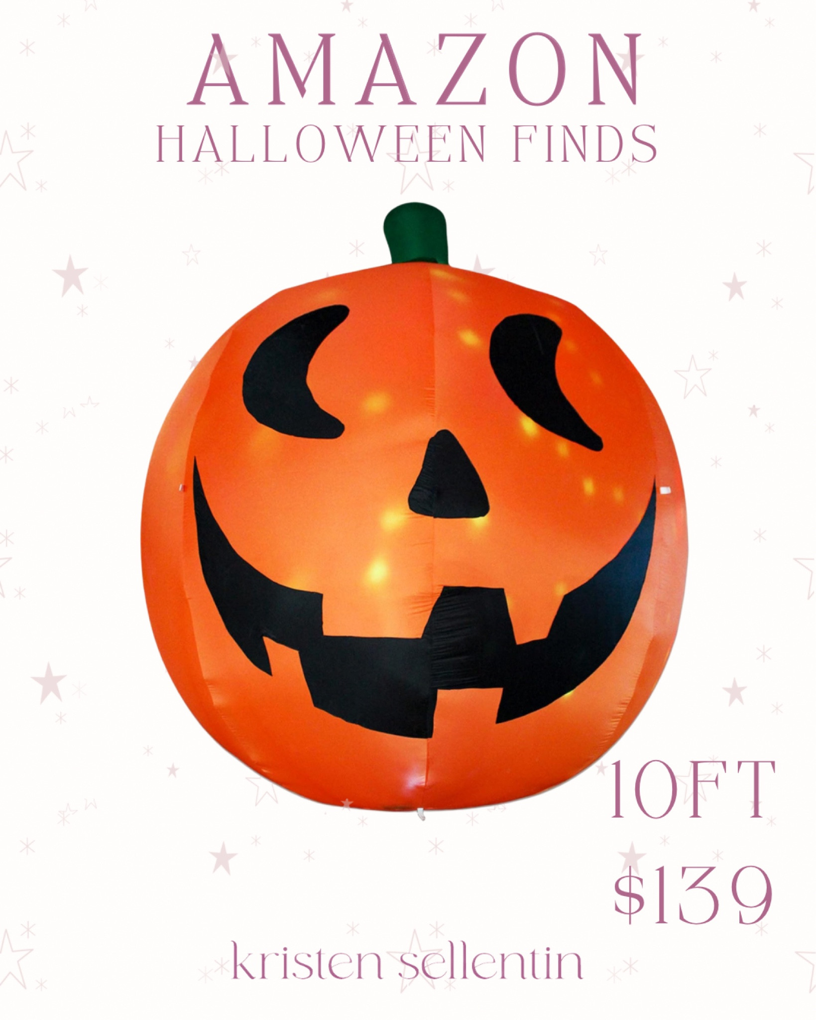 10FT Pumpkin Inflatable for $139 @amazon for your Halloween yard 

#halloween #halloweendecor #halloween2024 #halloweenfinds 

#LTKSeasonal #LTKHome #LTKFamily