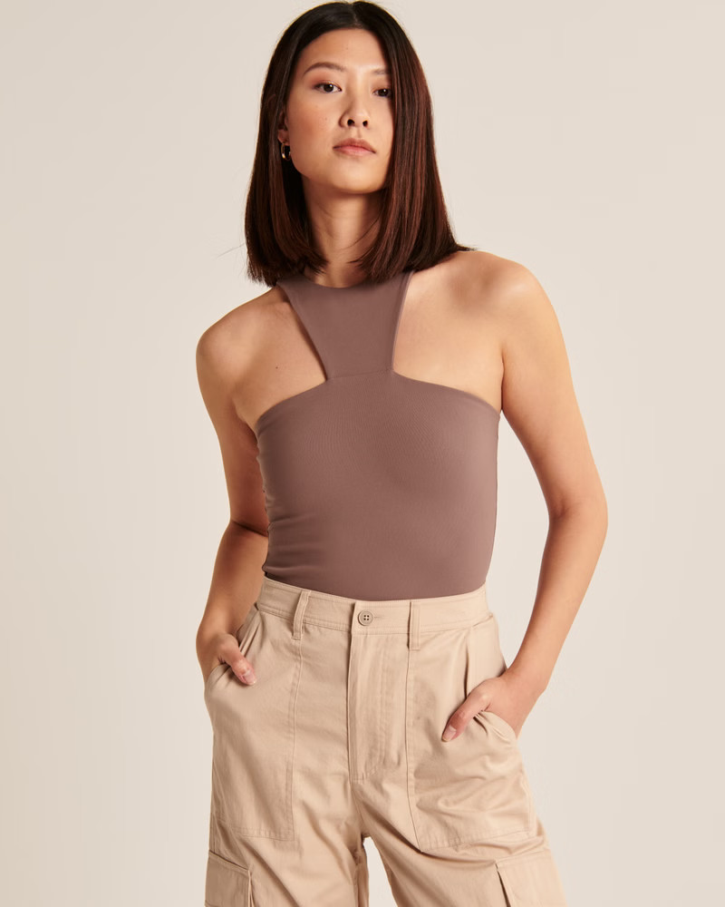 Women's Seamless Fabric High-Neck Bodysuit | Women's New Arrivals | Abercrombie.com | Abercrombie & Fitch (US)