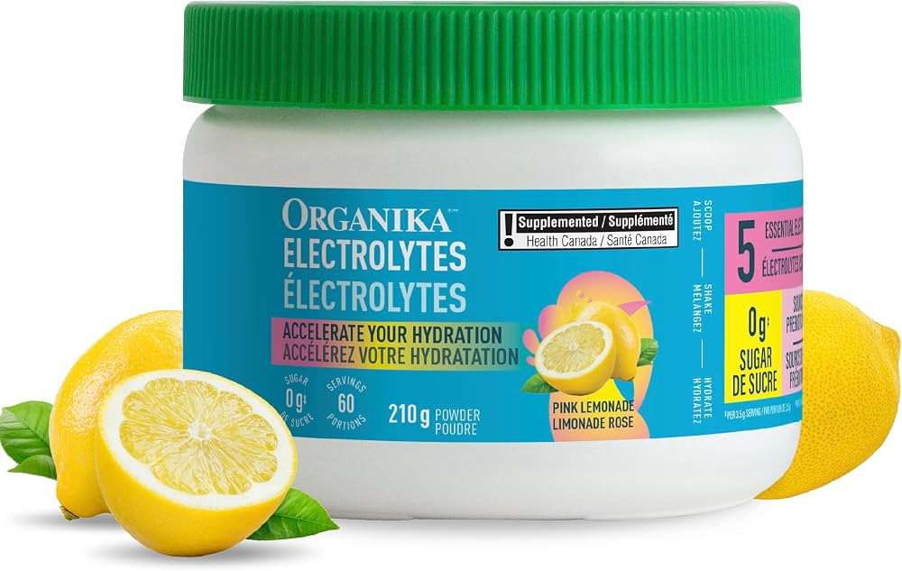 Organika Canadian-Made Electrolytes Powder with Vitamin C & Prebiotic Fibre - Sugar-Free Hydratio... | Amazon (CA)