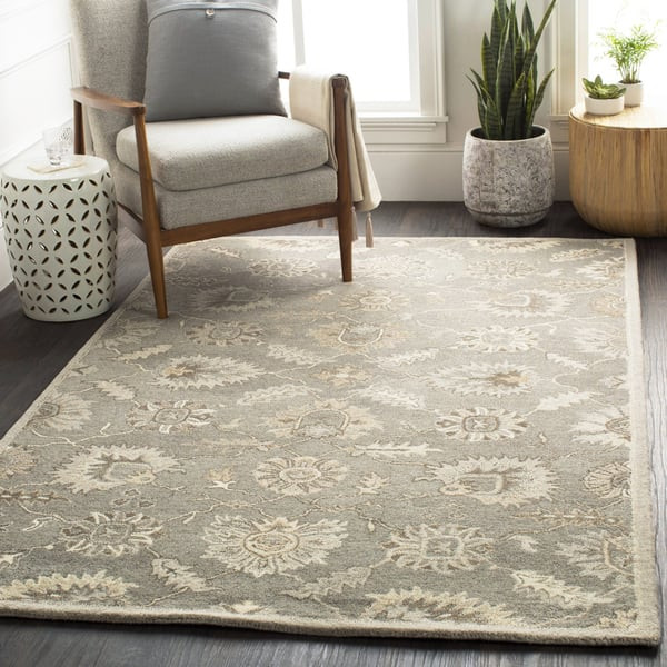 Caesar CAE-1199 Dark Brown/Beige/Camel Wool Hand-Knotted Area Rug | Rugs Direct