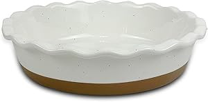 Mora Ceramic Pie Pan for Baking - 9 inch - Deep and Fluted Pie Dish for Old Fashion Apple Pie, Qu... | Amazon (US)