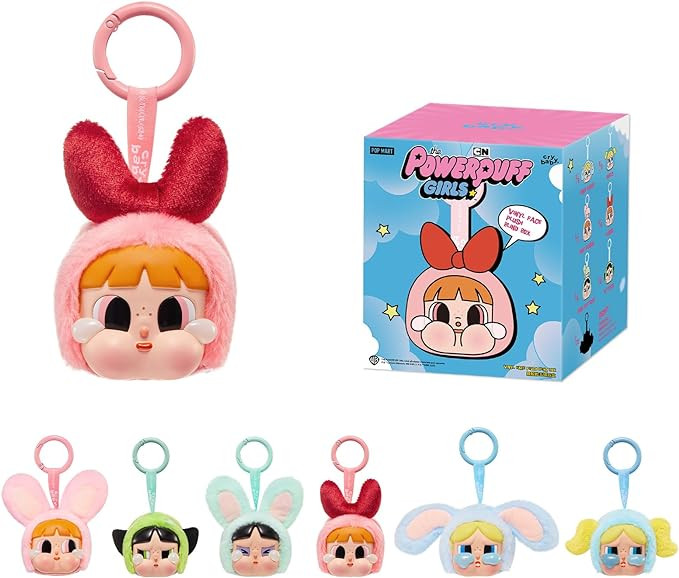 POP MART Crybaby × Powerpuff Girls Series - Plush Keychain Blind Box, Bag or Phone Charms, Fashi... | Amazon (US)