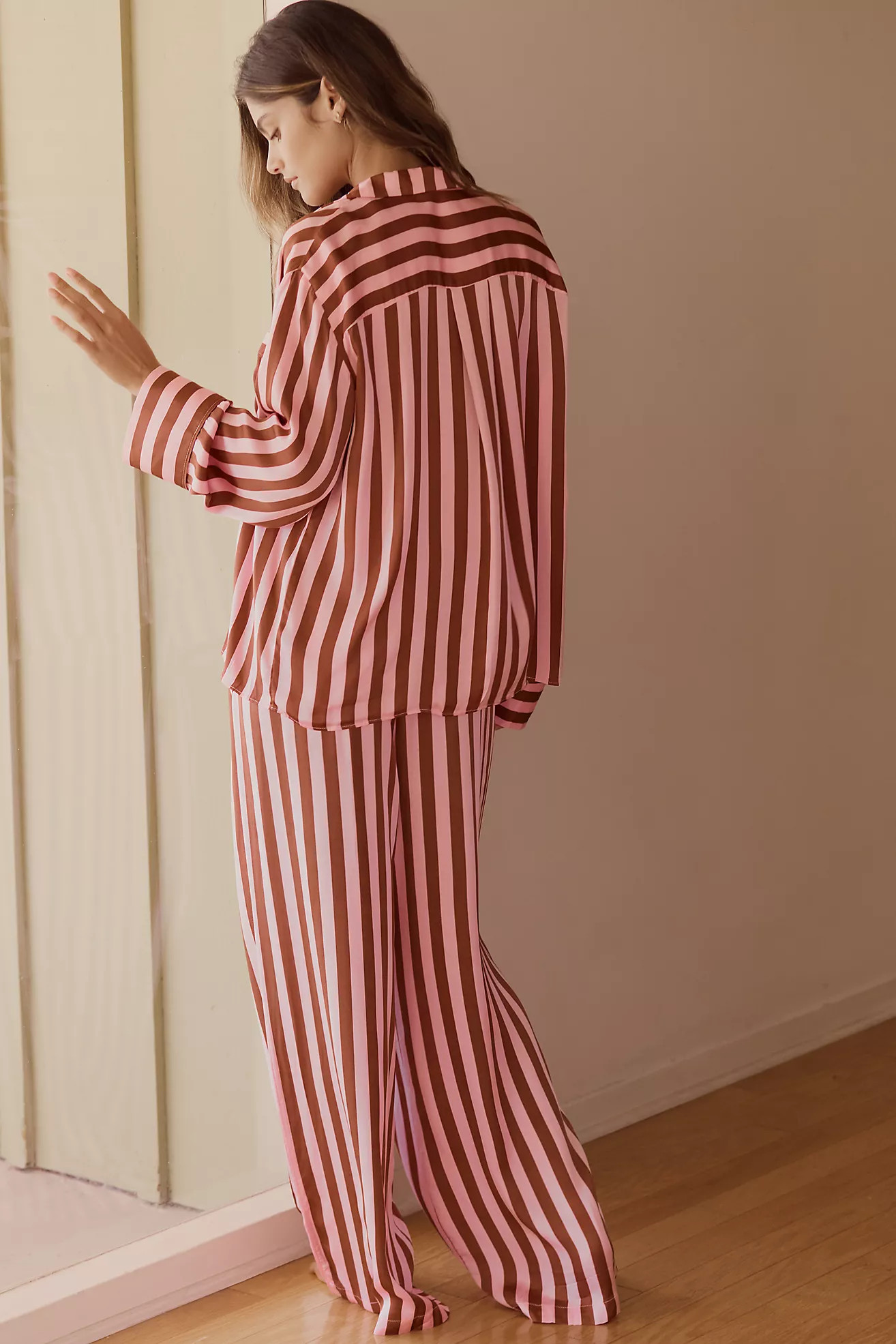 By Anthropologie Oversized Button-Front Pajama Shirt | Anthropologie (US)