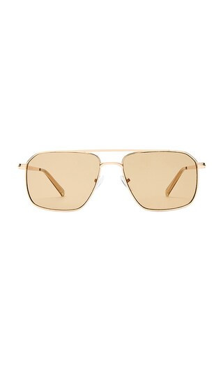 AIRE Equator Sunglasses in Metallic Gold. | Revolve Clothing (Global)