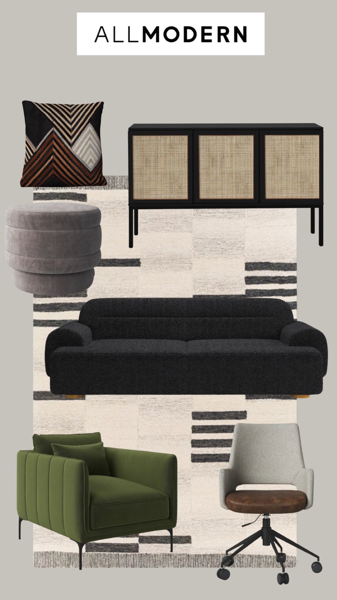 Hanson Upholstered Wingback Bed curated on LTK