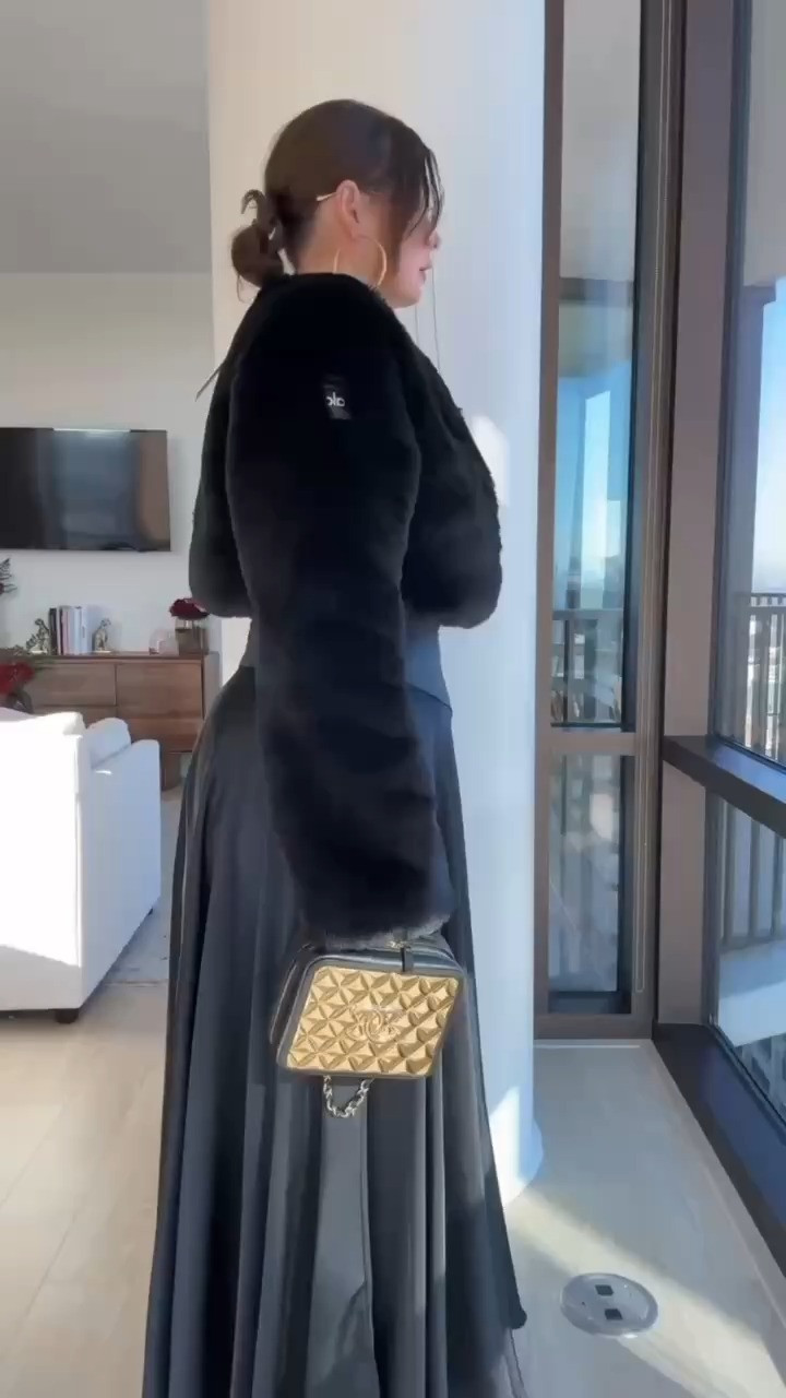 Elevated or casual? 🤎 This fur crop coat instantly pulls any outfit together. Wearing true size medium / 8 in everything except the jeans.  I sized up twice and the waist still needs to be taken in. 

All outfit details linked ✨ 

 #LTKootd #LTKSeasonal