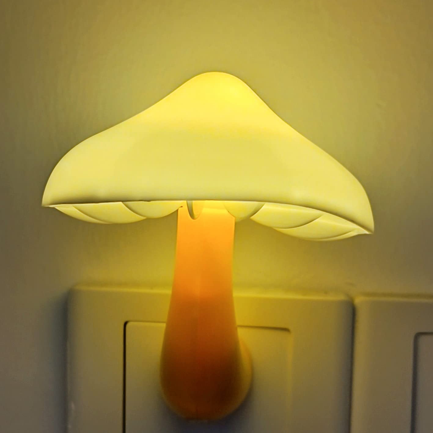 AUSAYE Sensor LED Night Light Plug in Wall Lamp, Energy Saving NightLight Cute Mushroom Night Lig... | Amazon (US)