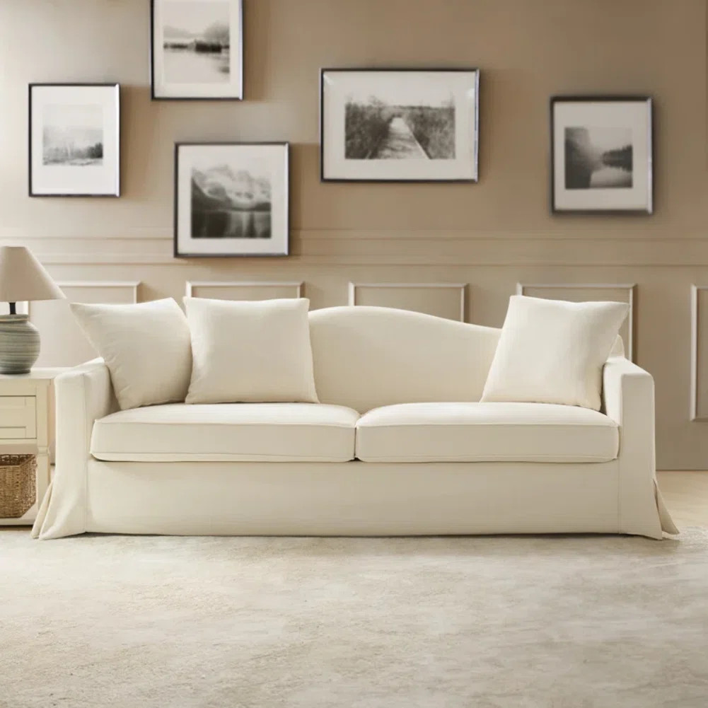 American Country Beige Sofa | Wayfair North America
