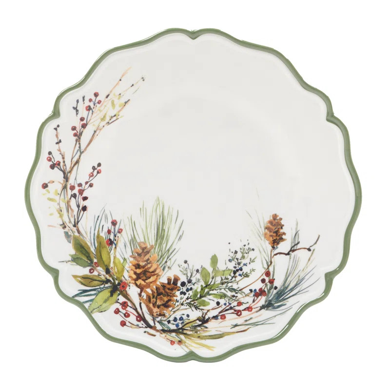 Winters Forest Set of 4 Dinner Plate 11" (Set of 4) | Wayfair North America