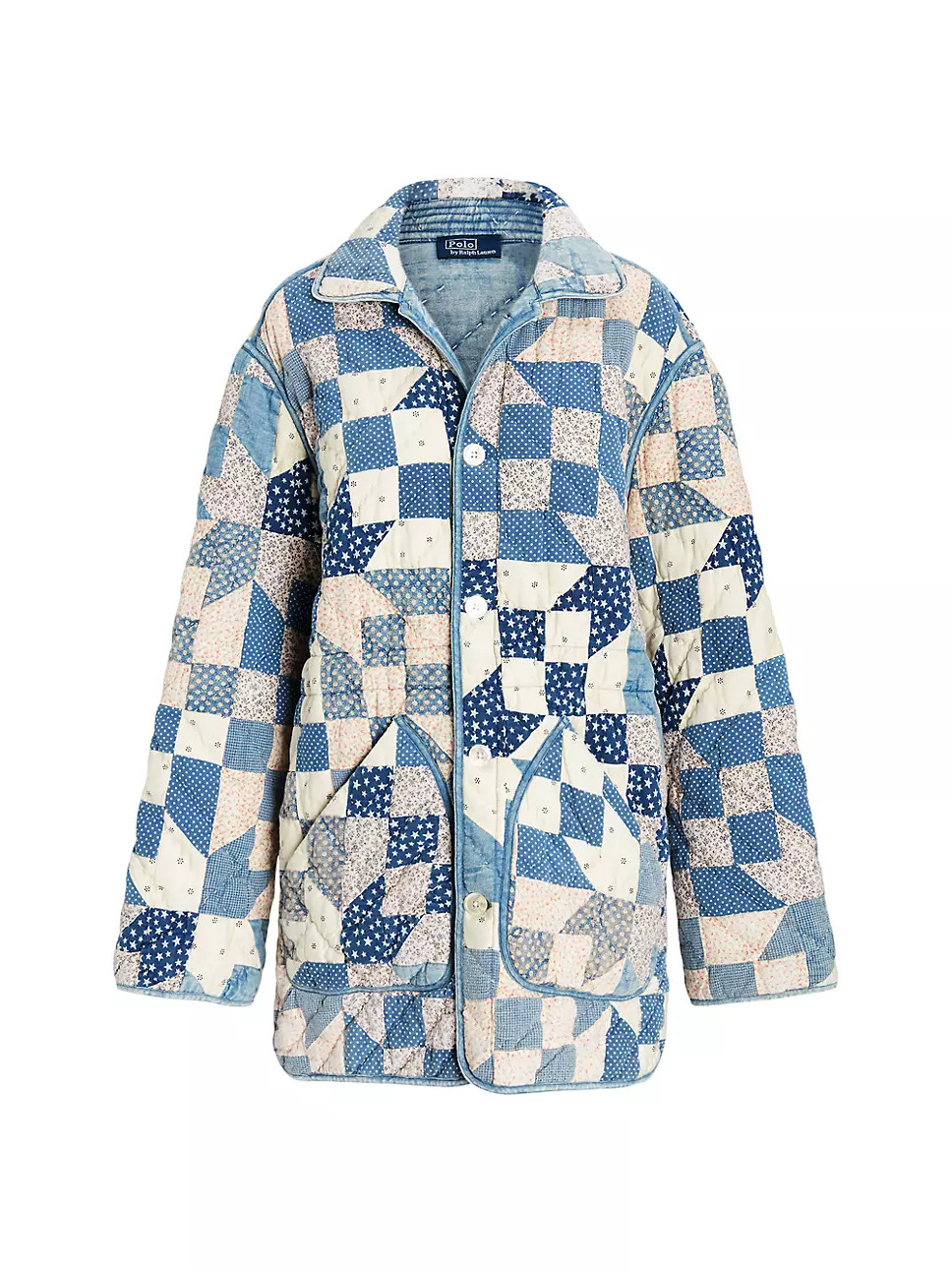Patchwork Cotton Padded Coat | Saks Fifth Avenue