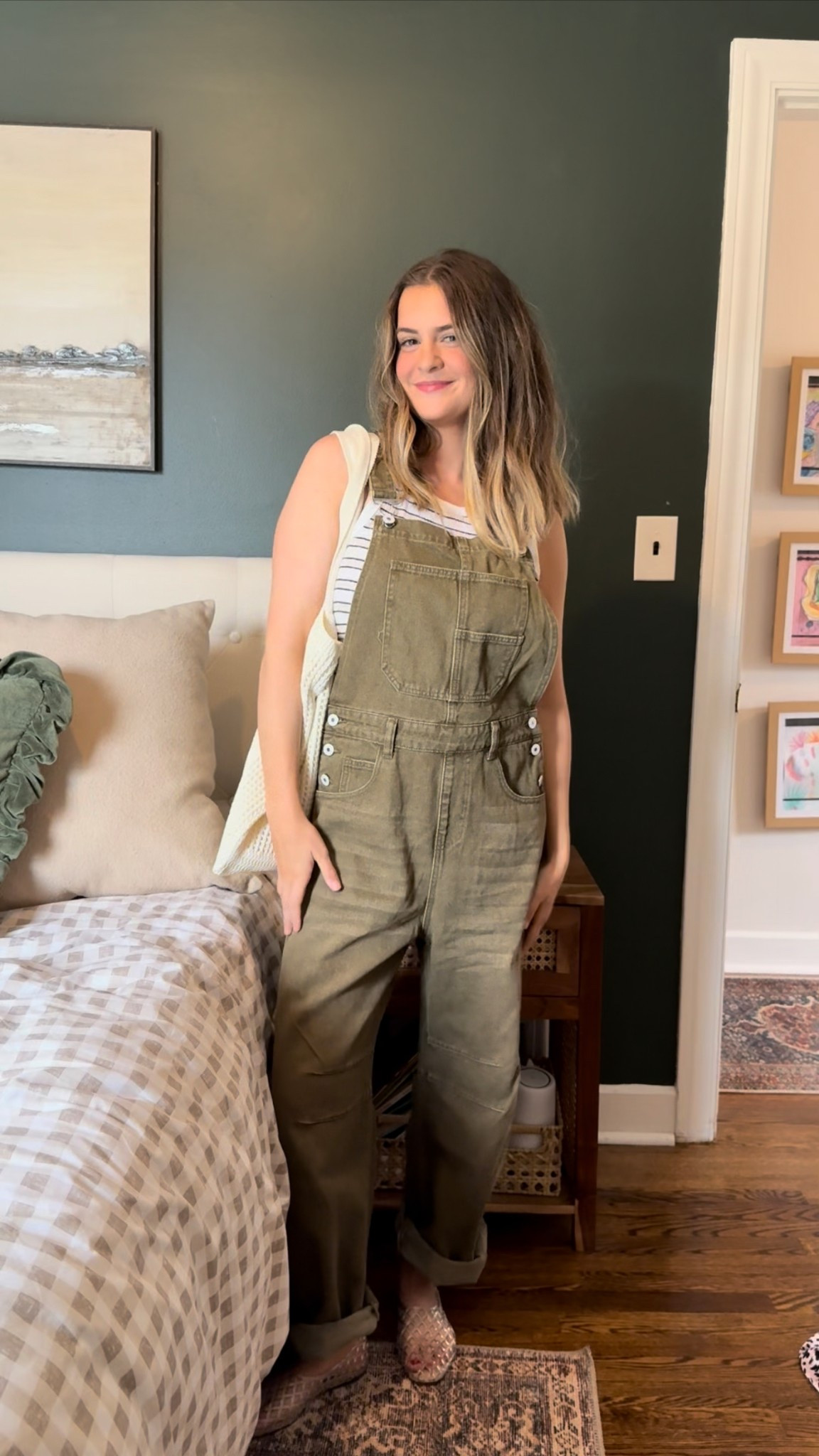 Chilly summer day ootd 💚