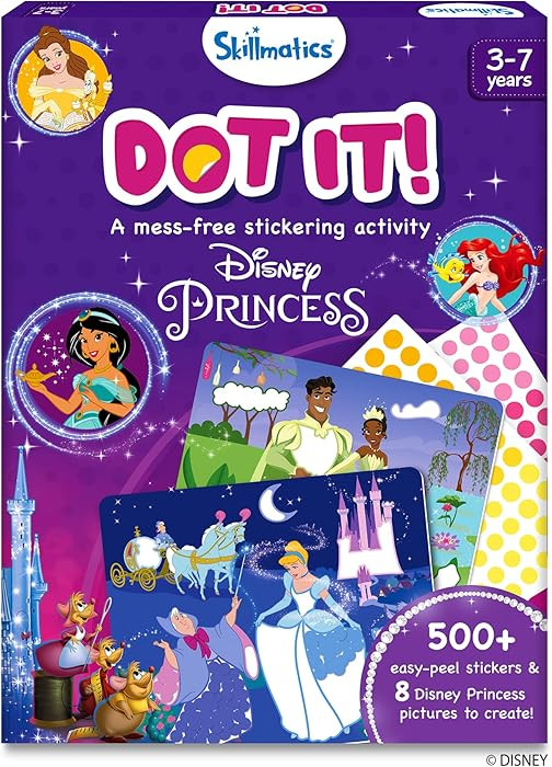 Skillmatics Dot It Sticker Art Disney Princess Craft Kits, 500+ Stickers | Amazon (US)