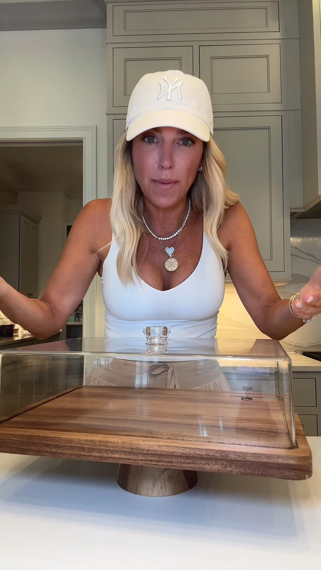 The cake stand that doubles as a charcuterie board!