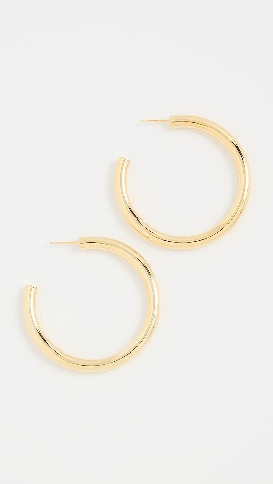 Large Hollow Hoop Earrings | Shopbop