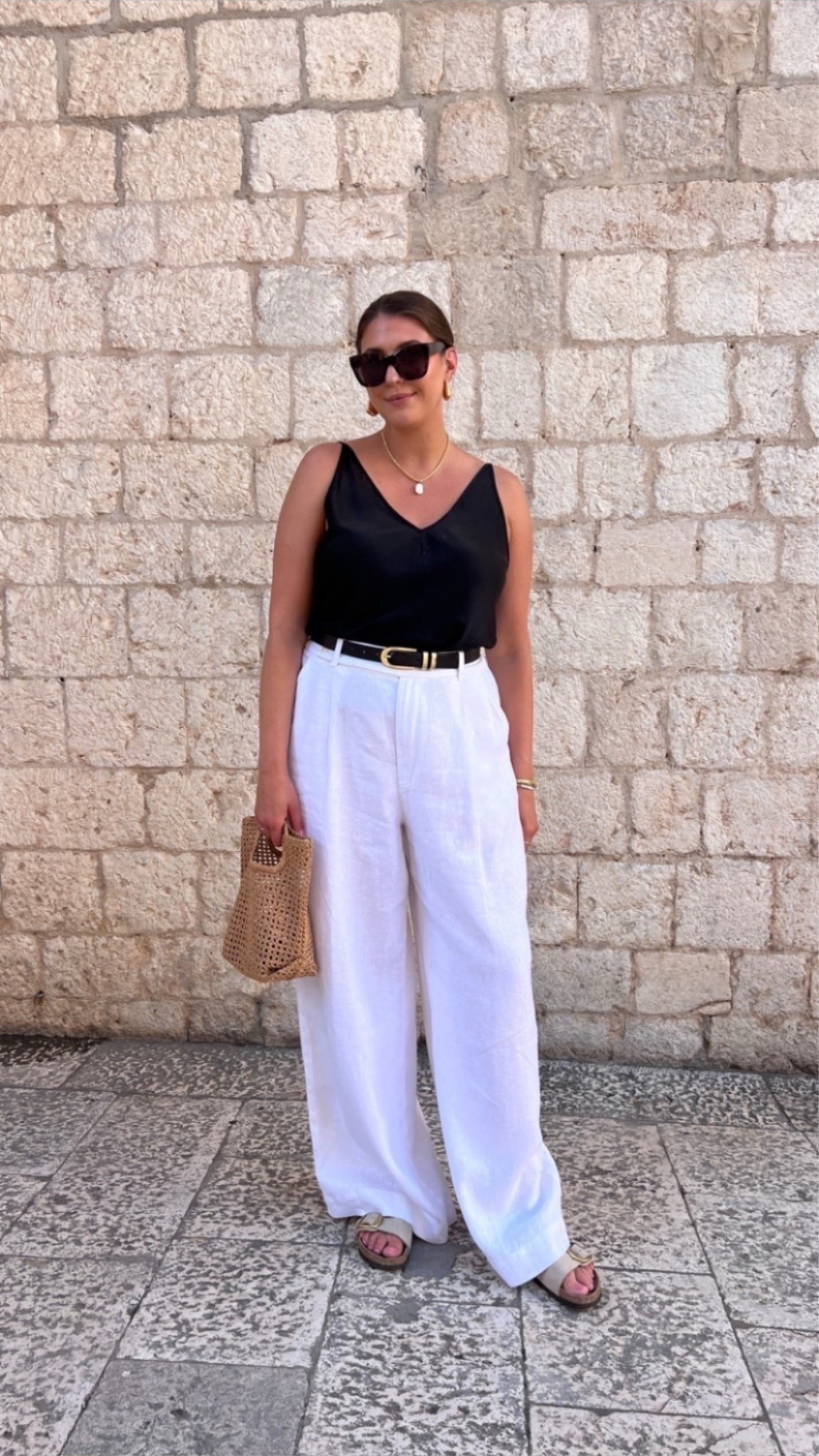 black + white summer classics

white linen pants outfit, black tank outfit, chic vacation style, effortless european summer, classy neutral outfit, resort wear inspiration, minimal chic fashion

#LTKootd #LTKWorkwear #LTKMidsize