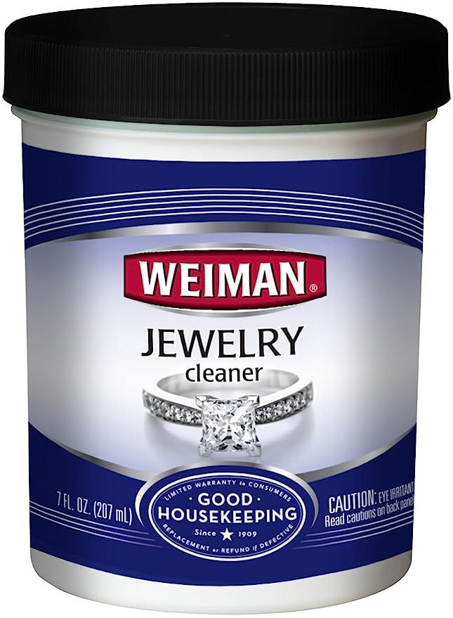 Weiman Jewelry Cleaner Liquid – Restores Shine and Brilliance to Gold, Diamond, Platinum Jewelr... | Amazon (US)