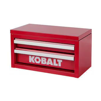 Kobalt Portable Mini Toolbox 10.83-in W x 5.91-in H x 5.91-in D 2 -Drawer Red Steel Tool Box | Lowe's