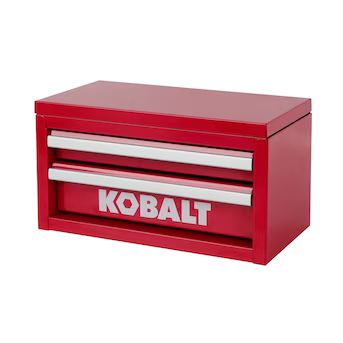 Kobalt Mini 10.83-in Friction 2-Drawer Red Steel Tool Box | Lowe's