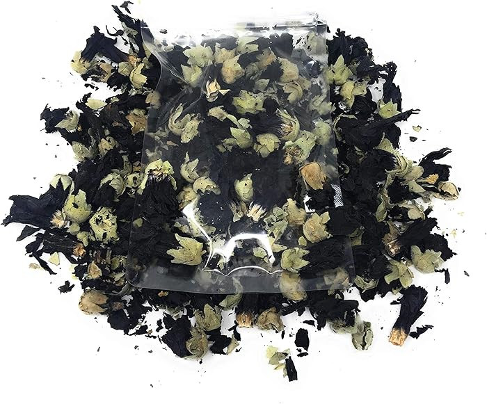 Black Mallow Flower Buds from Germany - Net Weight 0.52oz / 15g - Mesmerizing Black, Beautiful Ey... | Amazon (US)