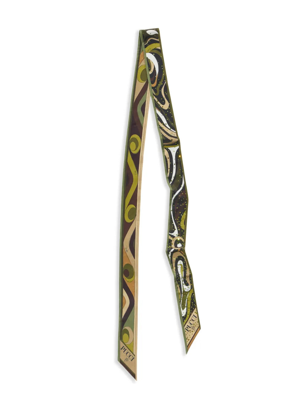 PUCCI Marmo print scarf - Green | Farfetch Global