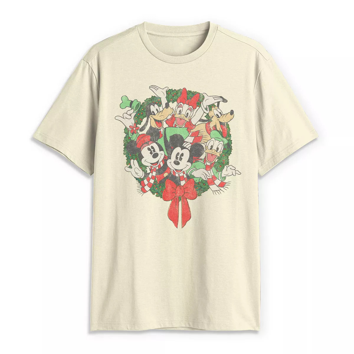 Disney's Group Shot Christmas Wreath Men's Tee | Kohl's