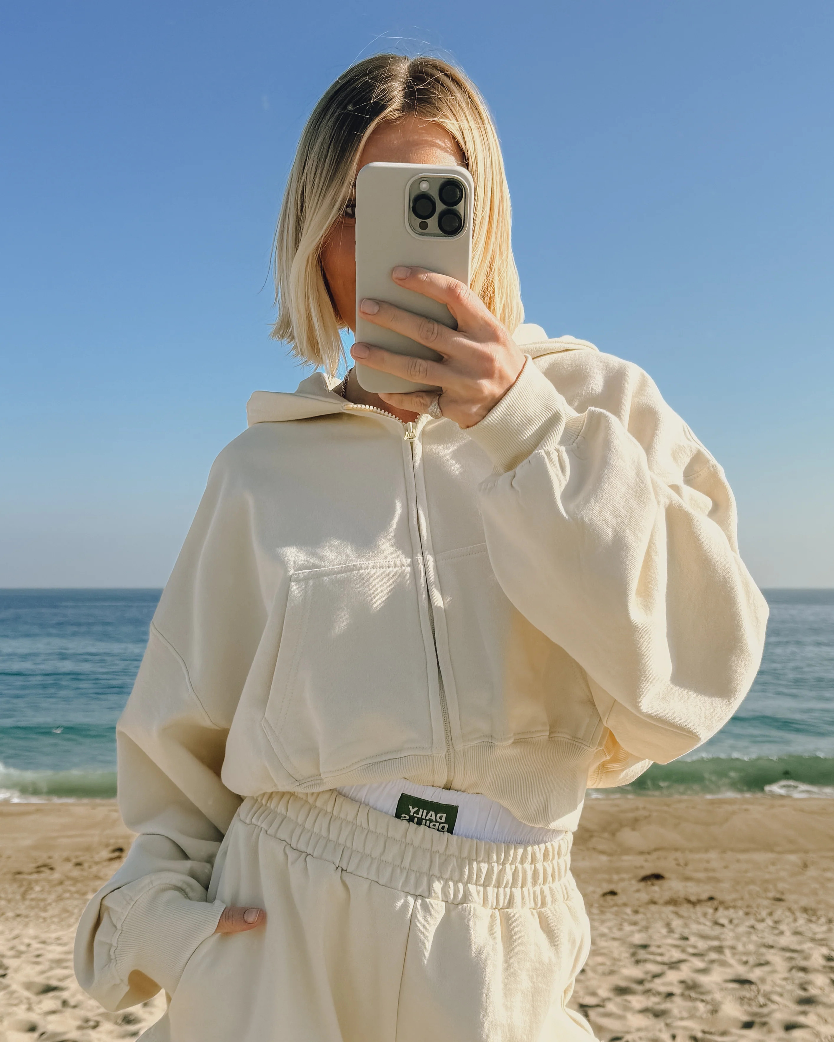 Cropped Zip Hoodie | Daily Drills