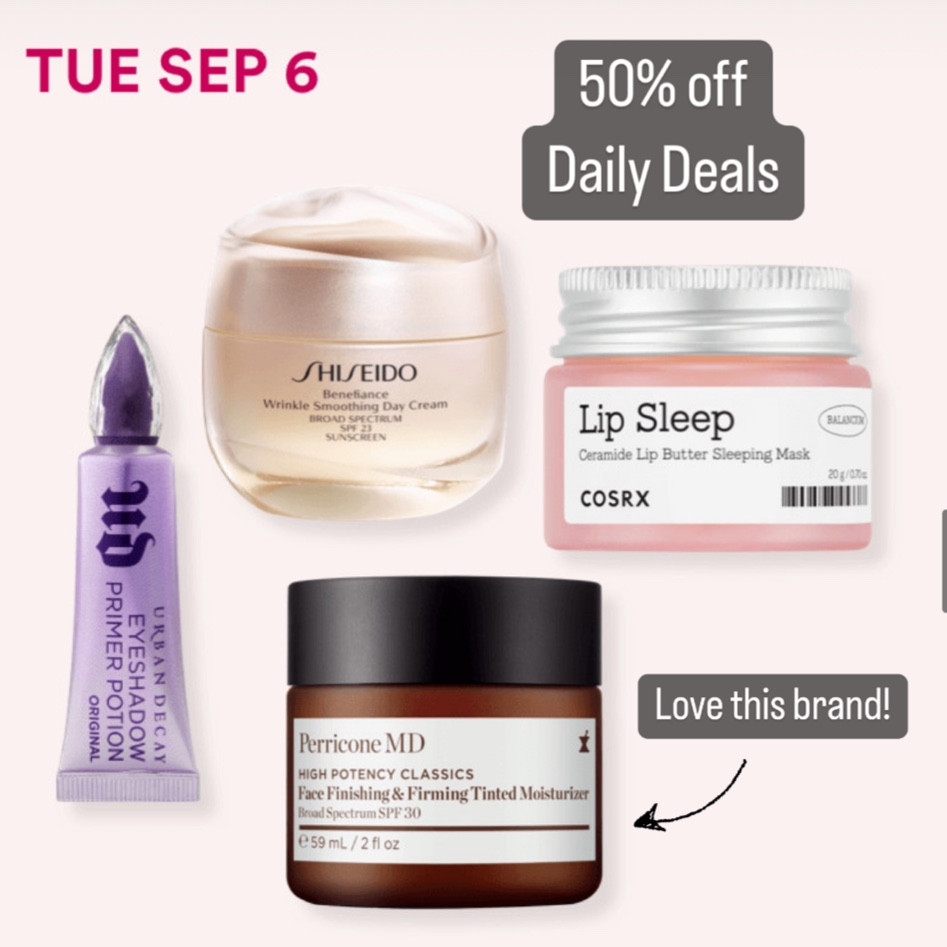 50% off daily deals!

#beauty #skincare #skinroutine #ulta #vitamincserum #moisturizer  #eyecream #dailydeals #urbandecay 


#LTKbeauty #LTKunder100 #LTKsalealert