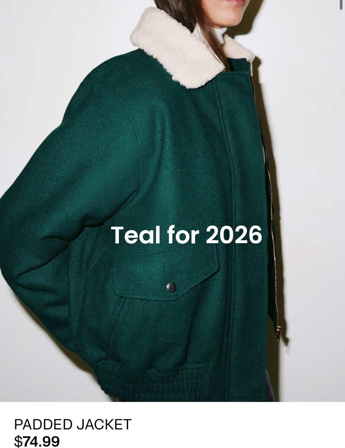 With Teal trending in 2026, how perfect is this padded jacket from H&M. This is just what you need to add that pop of color to your wardrobe for that winter to spring transition ✨

#LTKootd #LTKSeasonal #LTKFindsUnder100
