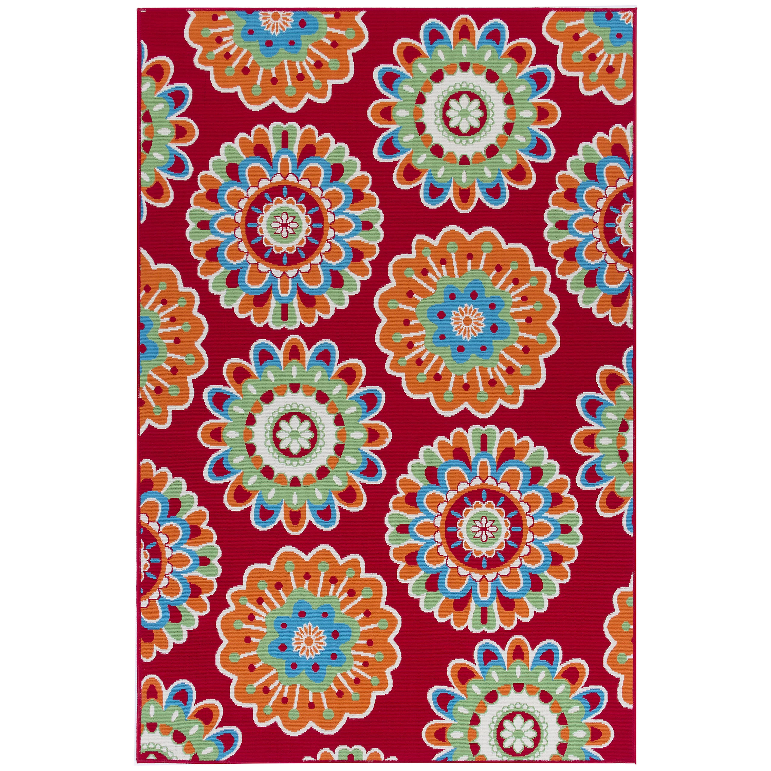 Sonoma Goods For Life® Floral Medallion Indoor/Outdoor Area and Throw Rug | Kohls | Kohl's