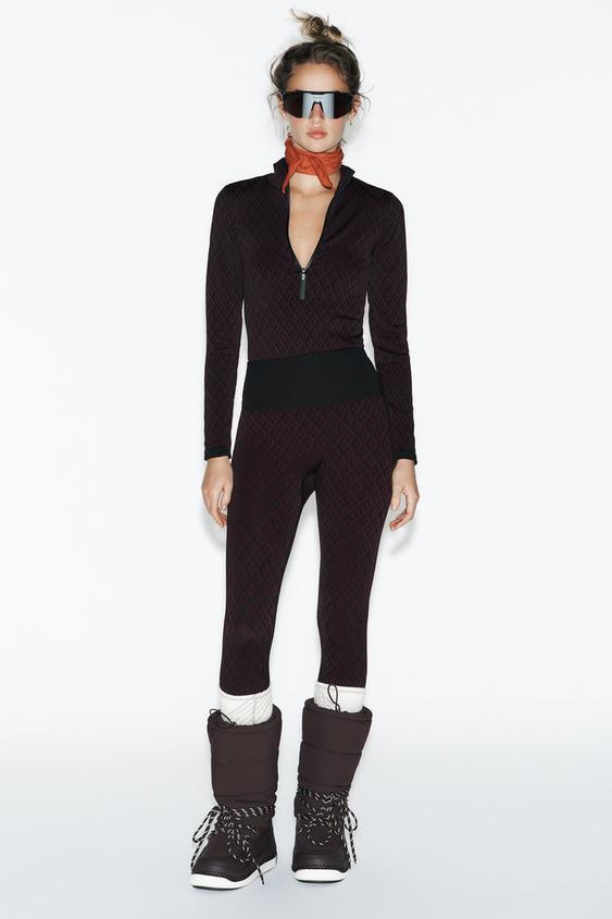 JACQUARD SKI COLLECTION BODYSUIT | Zara US