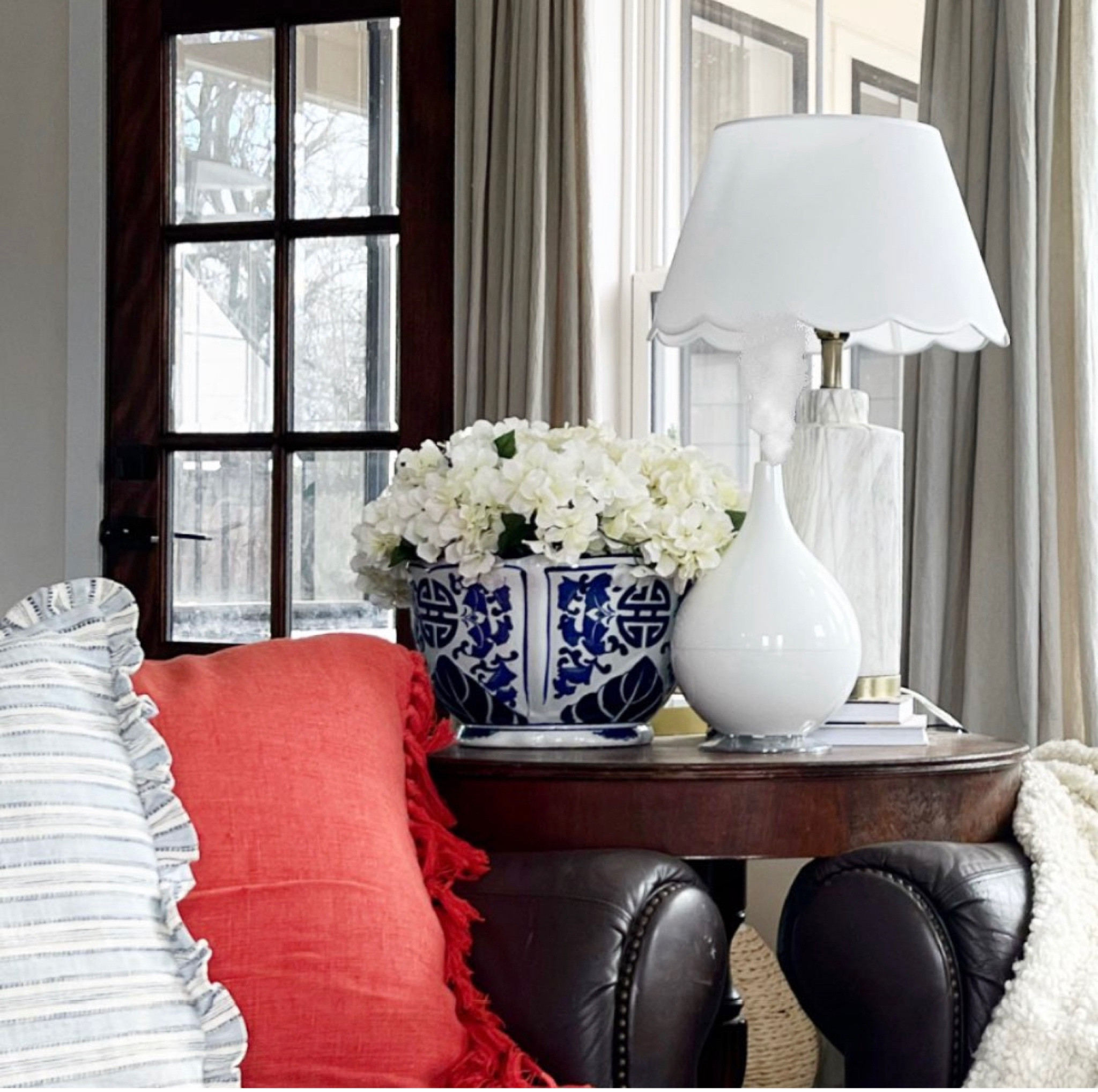 Festive, summer couch corner! 

#LTKhome #LTKSeasonal