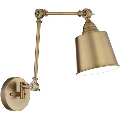 360 Lighting Mendes Antique Brass Down-Light Hardwire Wall Lamp | Target